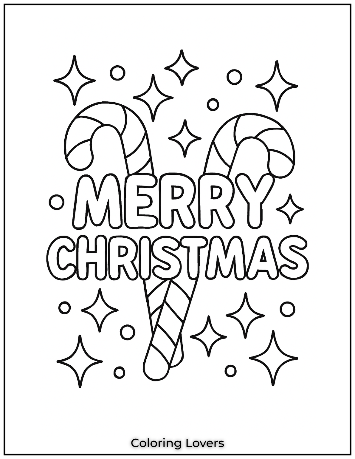 Adorable Candy Coloring Pages Enjoy Free Pages 37 A cheerful holiday message with candy canes and sparkles Use bright colors to make it feel warm and festive