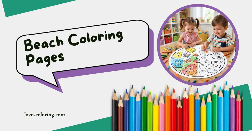 Beach Coloring Pages