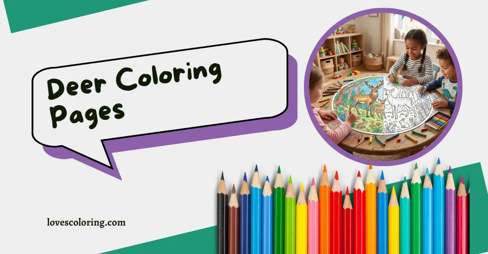 Deer Coloring Pages
