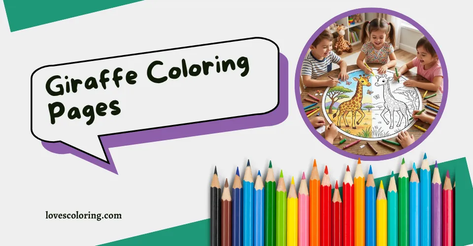 Giraffe Coloring Pages
