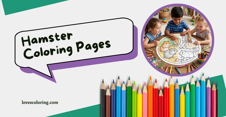 Hamster Coloring Pages