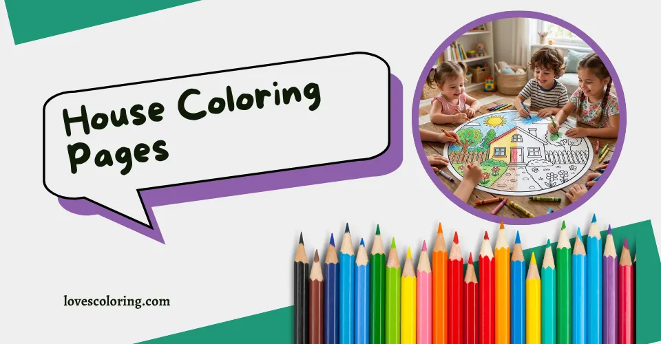 House Coloring Pages