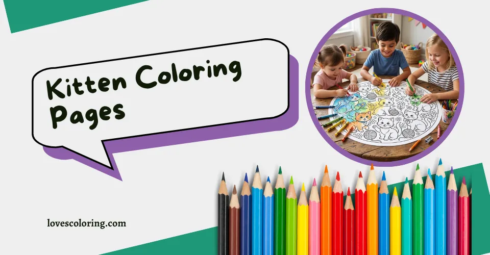 Kitten Coloring Pages