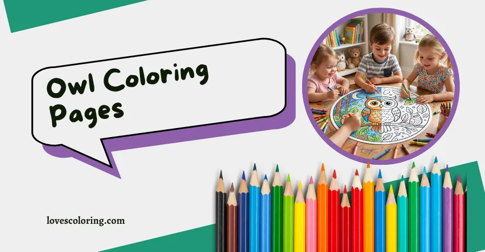 Owl Coloring Pages