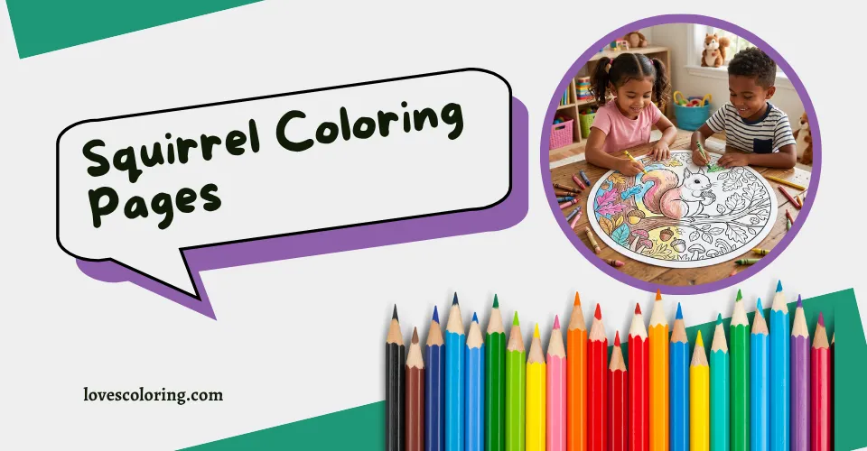 Squirrel Coloring Pages