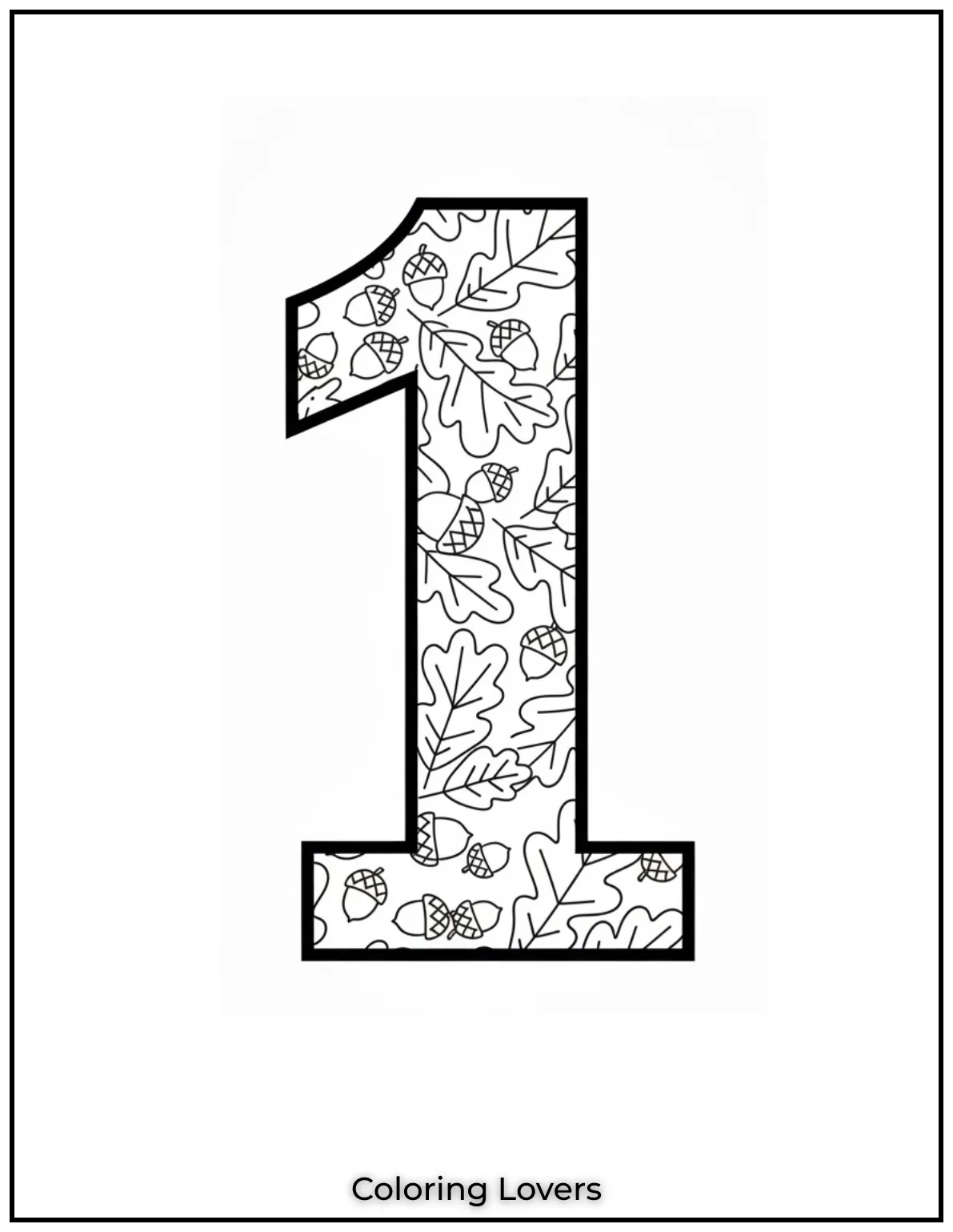 This number 1 stands tall wrapped in leafy vines like its peeking out from a forest trail