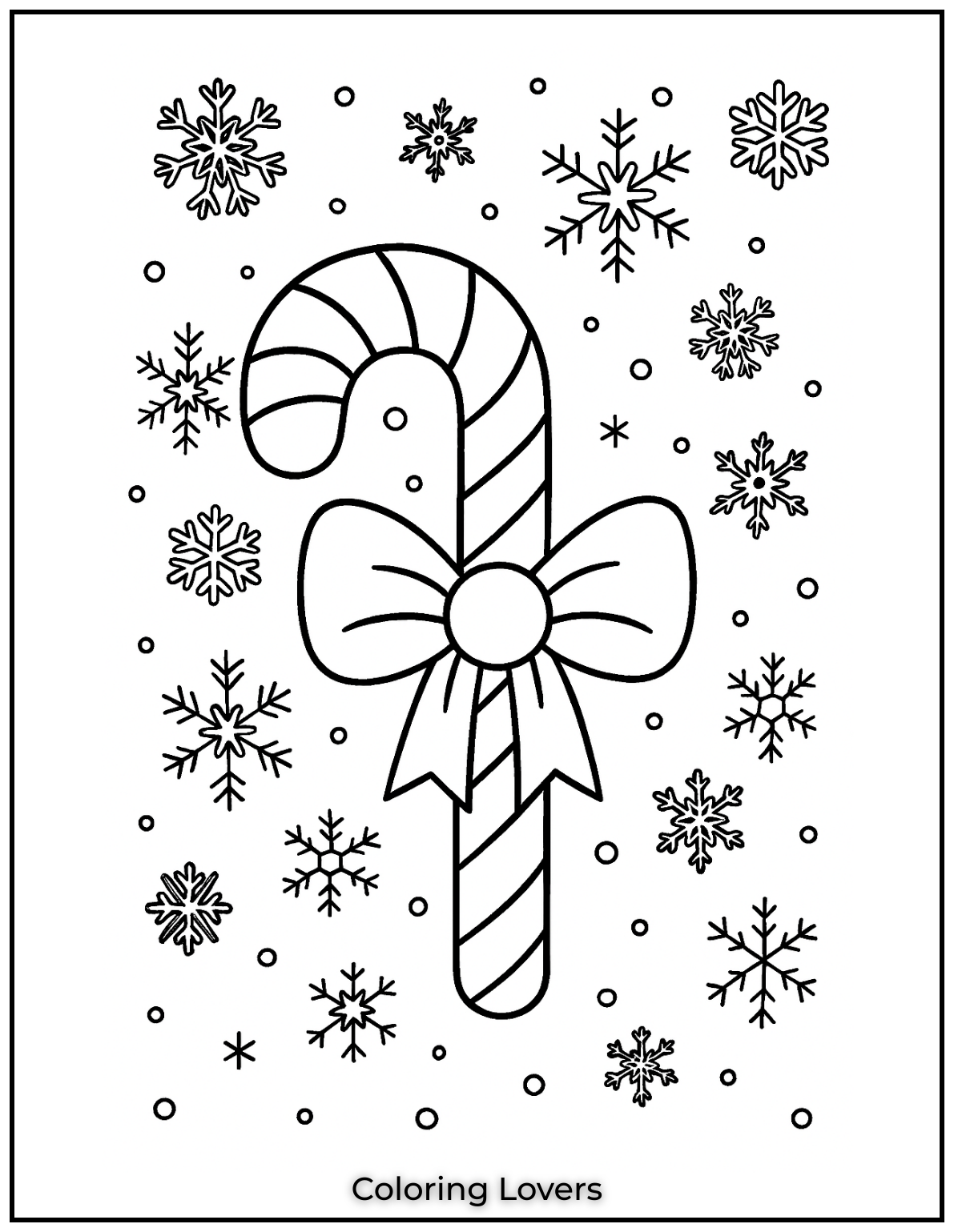 Adorable Candy Coloring Pages Enjoy Free Pages 8 This printable candy cane coloring page is filled with snowflakes and winter magic. Its a fun way to celebrate the season