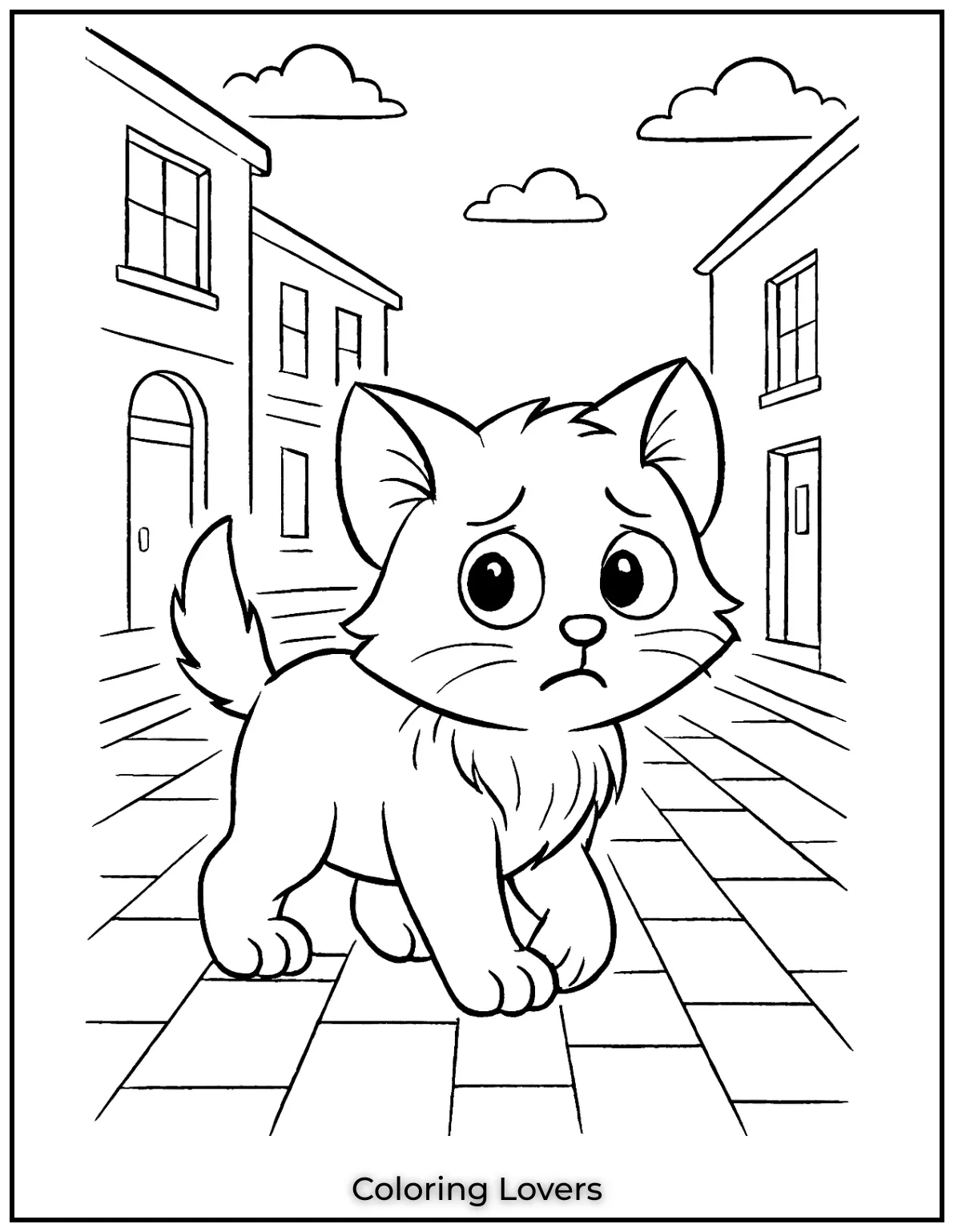 Kitten Coloring Pages – Free, Fun for Kids 35 30 1