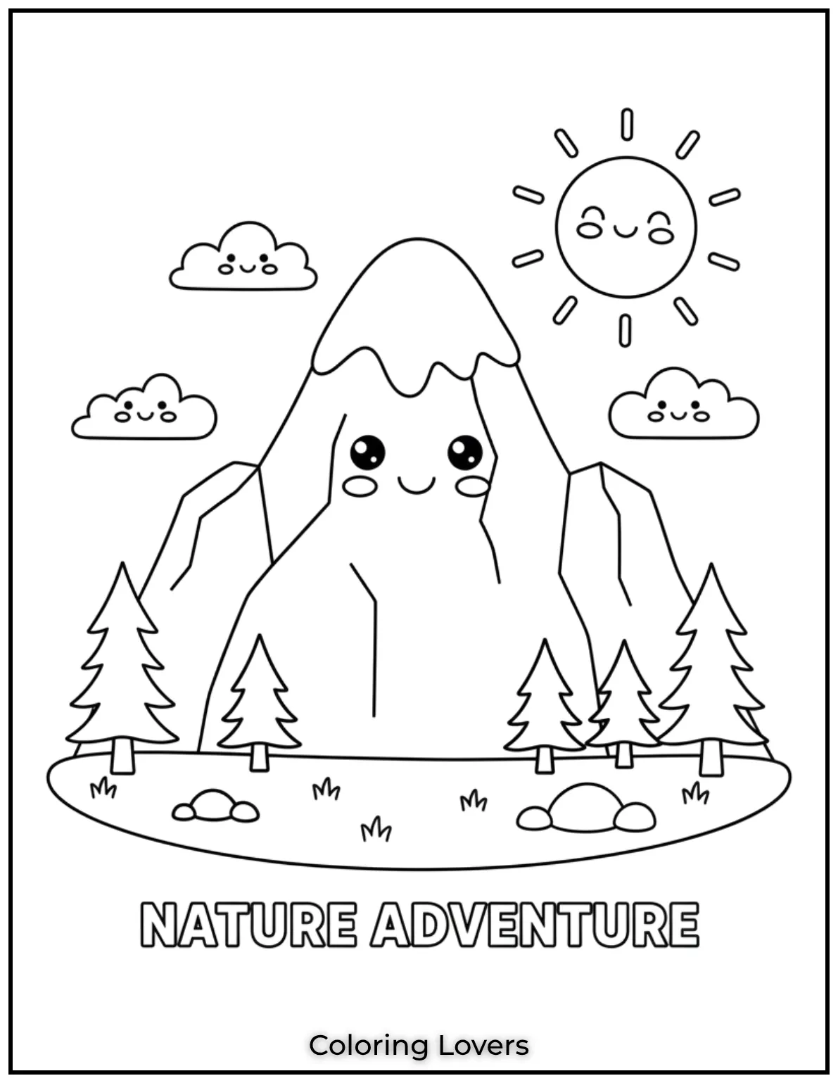 A mighty mountain with a snowy peak A simple and fun way for preschoolers to explore nature through colors