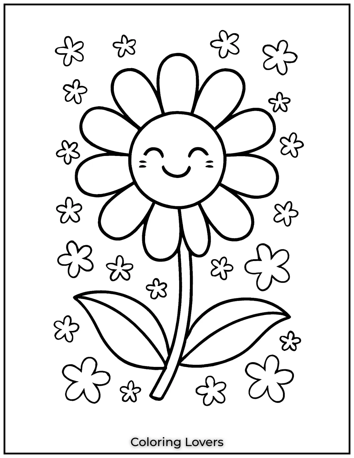 Heres a cheerful daisy with a big smile to brighten your day I created this fun design for kids thinking about how flowers can bring a little joy into their lives