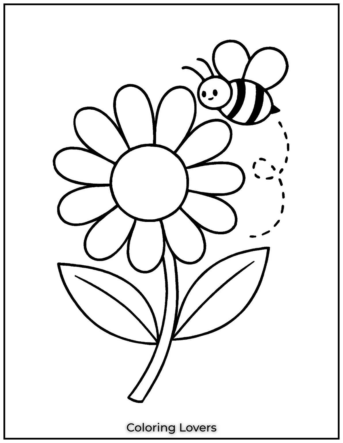 I added a little bee to this daisy because whats a flower without its friendly pollinator Its a small detail but I think it adds a lot of life to the page