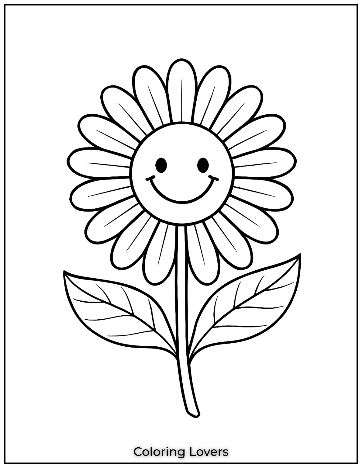 I created this smiling daisy to remind kids to always keep smiling
