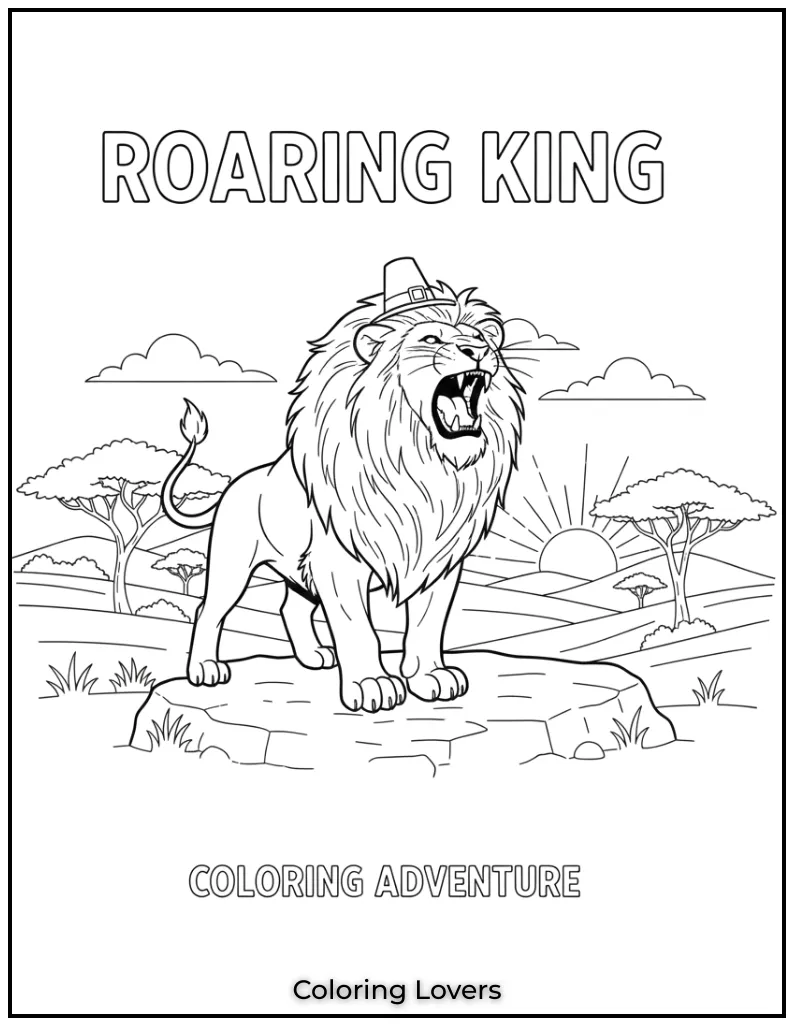 I loved drawing this powerful lion mid roar. The way his mane flows adds so much character to this bold scene