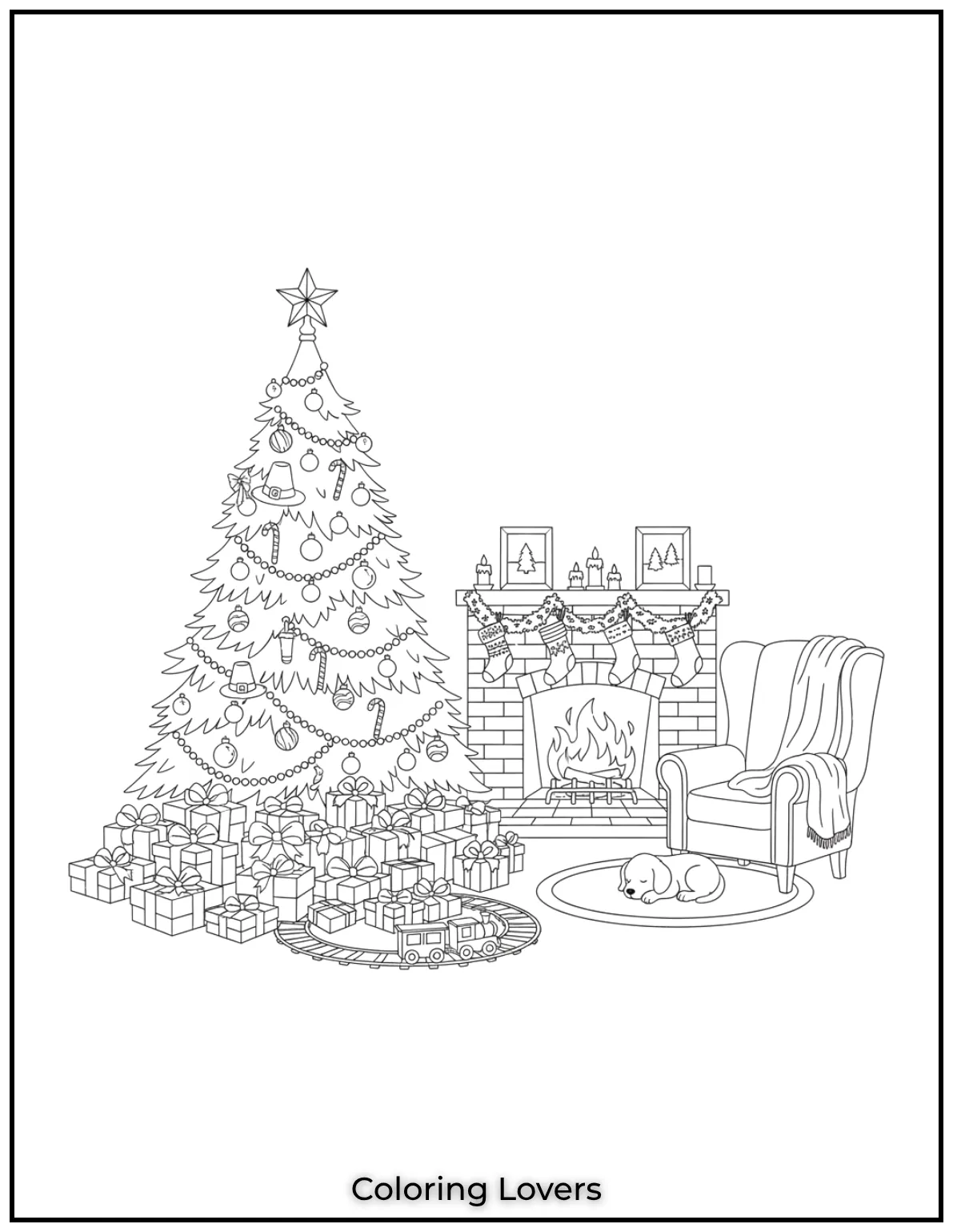 Free Printable Christmas Tree Coloring Pages 55 IWANTE3