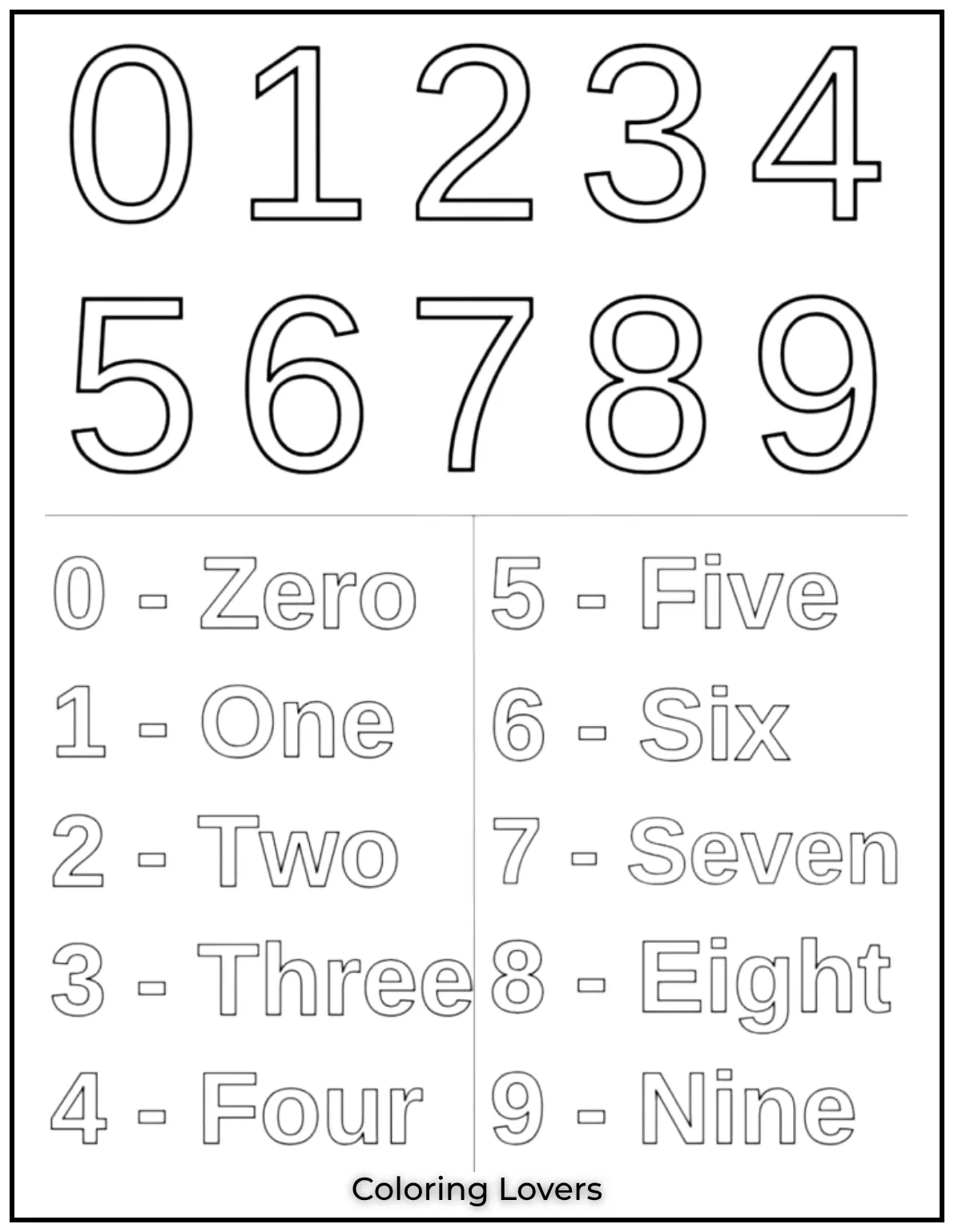 These big bold numbers help little learners recognize and count. A great preschool activity for early math skills