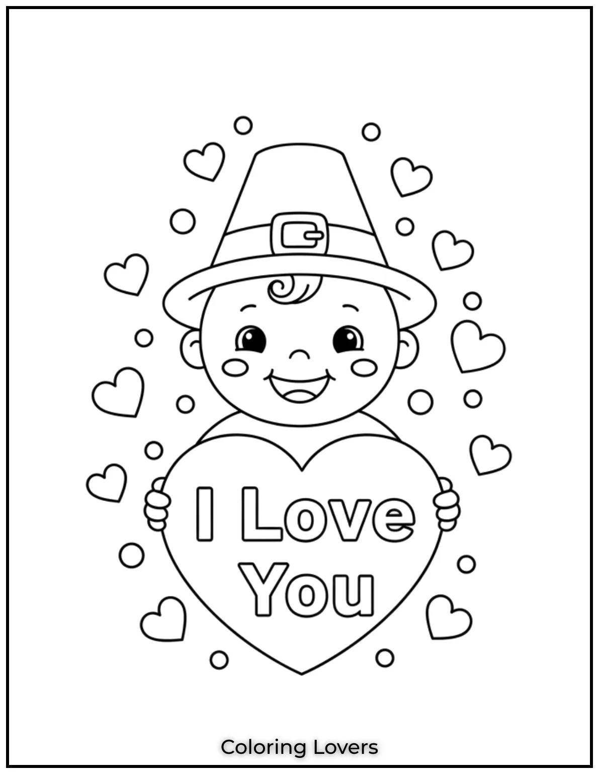 This adorable baby holding an I Love You banner brings a cute and joyful Valentines message