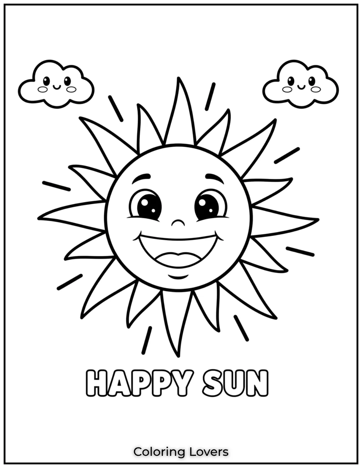 This bright and cheerful sun spreads warmth with its happy rays. A fun way to introduce kids to weather concepts