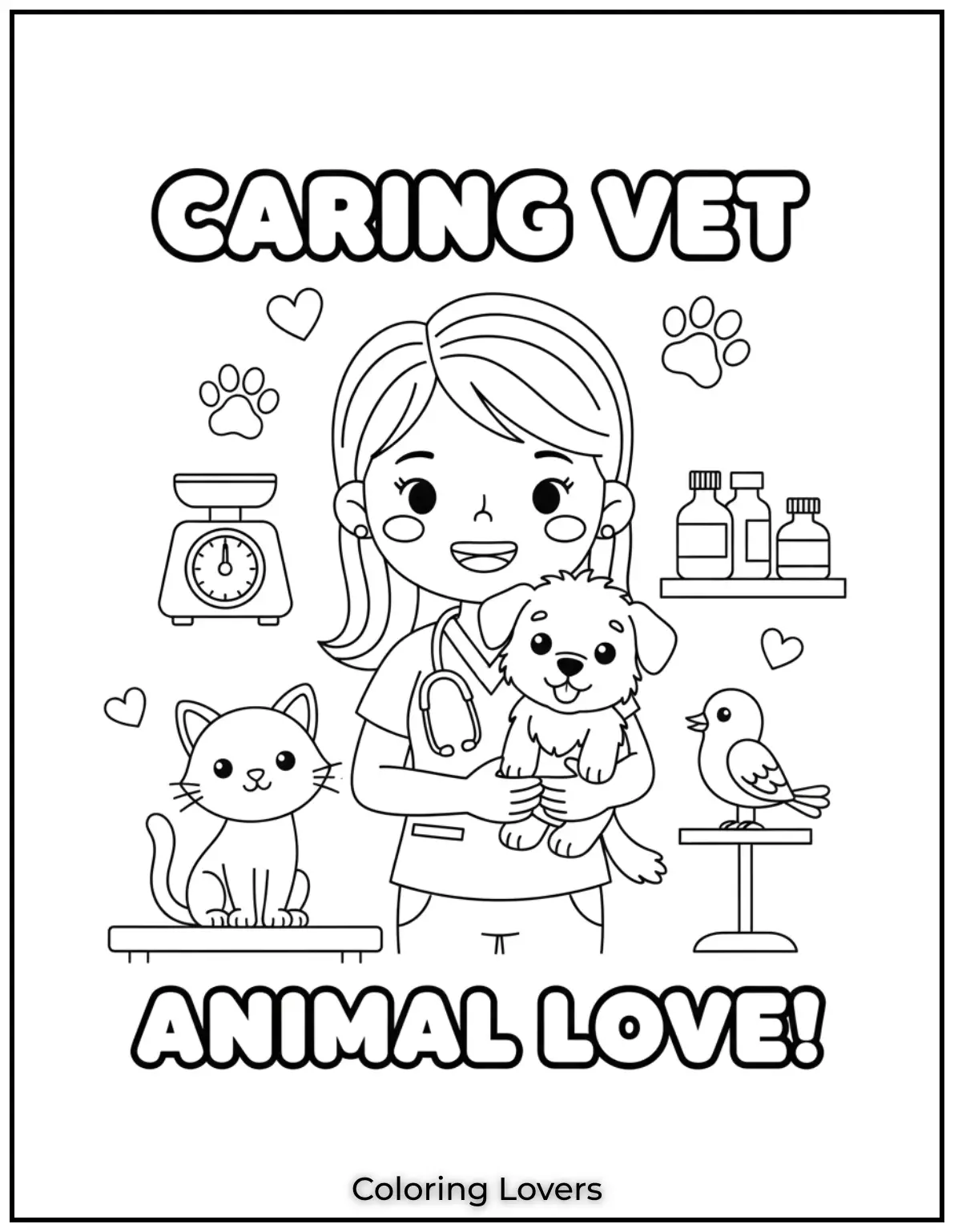 This caring vet helps animals stay healthy and happy. A heartwarming choice for animal loving kids