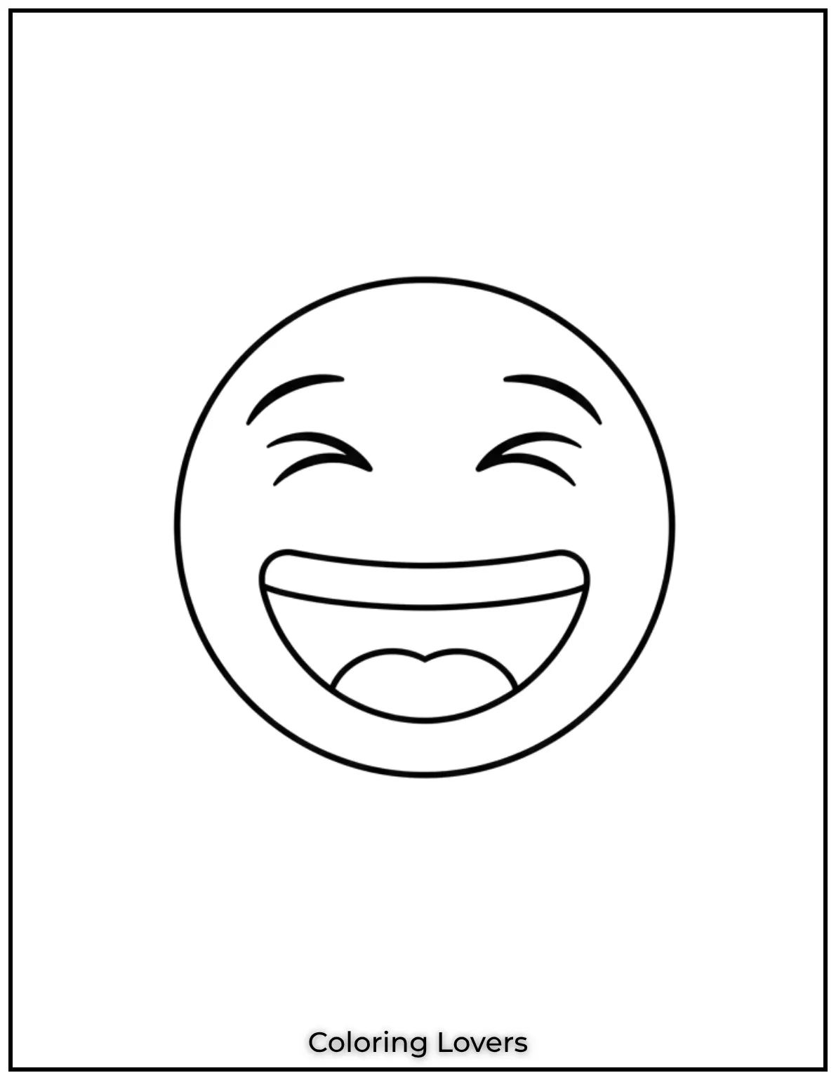 This cheerful emoji is full of happiness and excitement A fun way for preschoolers to express joy with colors