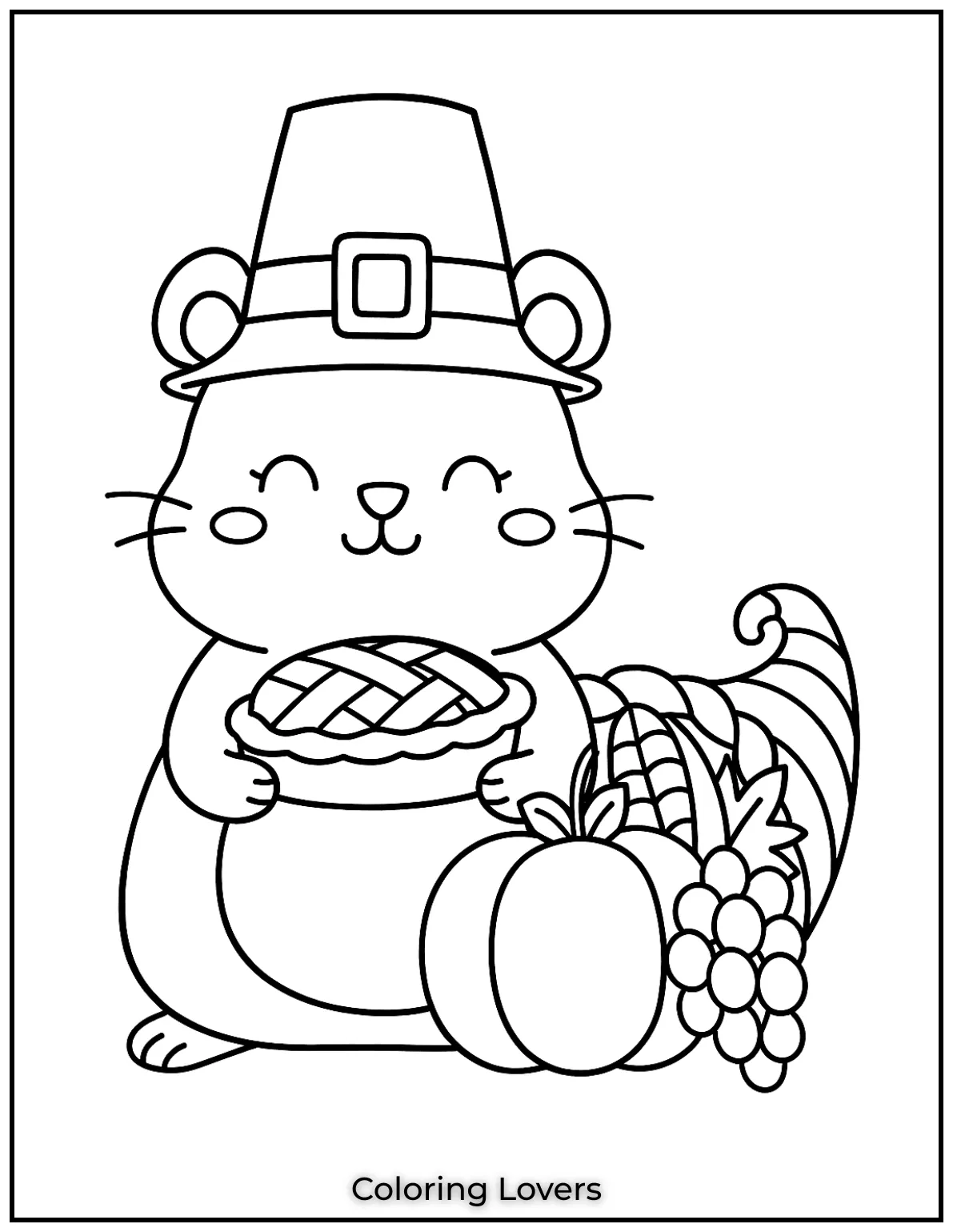 This cute squirrel is holding a freshly baked pie perfect for Thanksgiving I hope it adds a cozy feeling to your holiday celebration