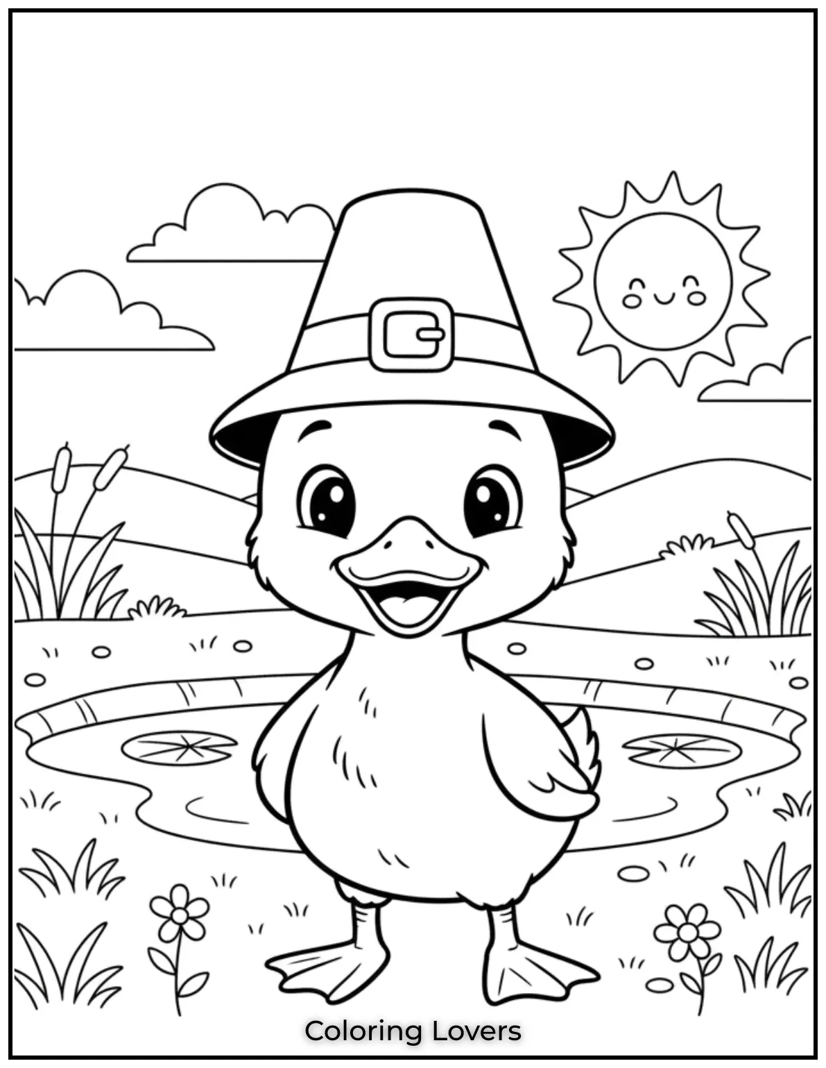 Duck Coloring Pages That Kids Like the Most 18 This friendly duck is ready for some colors. Kids will love adding life to this cute standing duckling