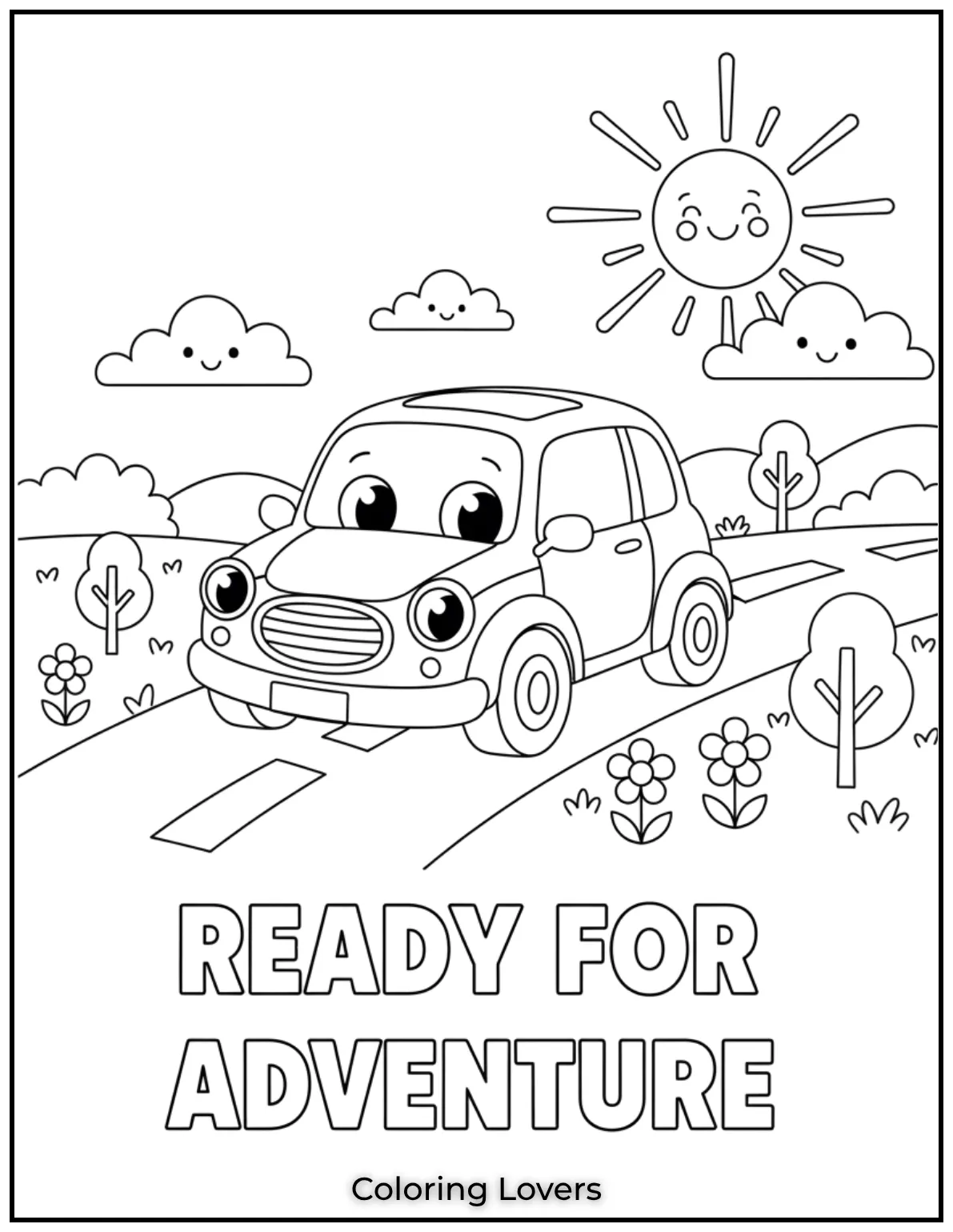 This friendly little car is always ready for an adventure. A fun way for kids to explore their creativity
