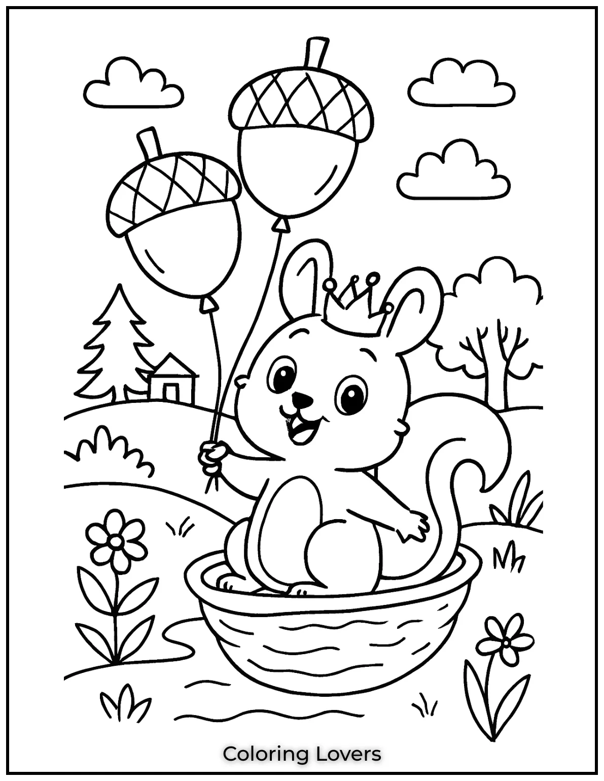 This squirrel found some acorn shaped balloons. Its such a playful idea that I couldnt resist