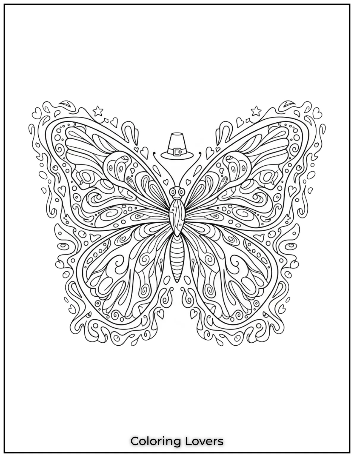 An abstract butterfly pattern perfect for creative expression. Use your favorite shades to bring it to life 4