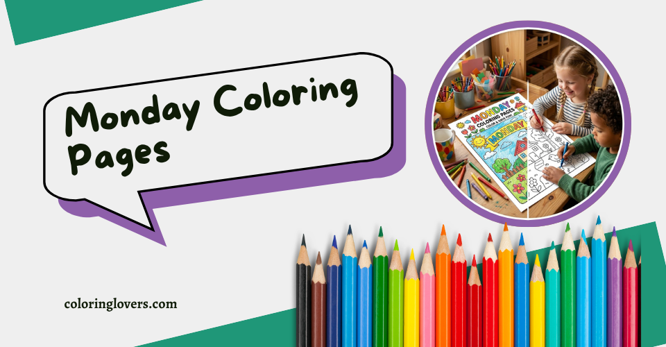 Monday Coloring Pages: Turn a Slow Start into a Colorful Creative Boost 4 Monday Coloring Page