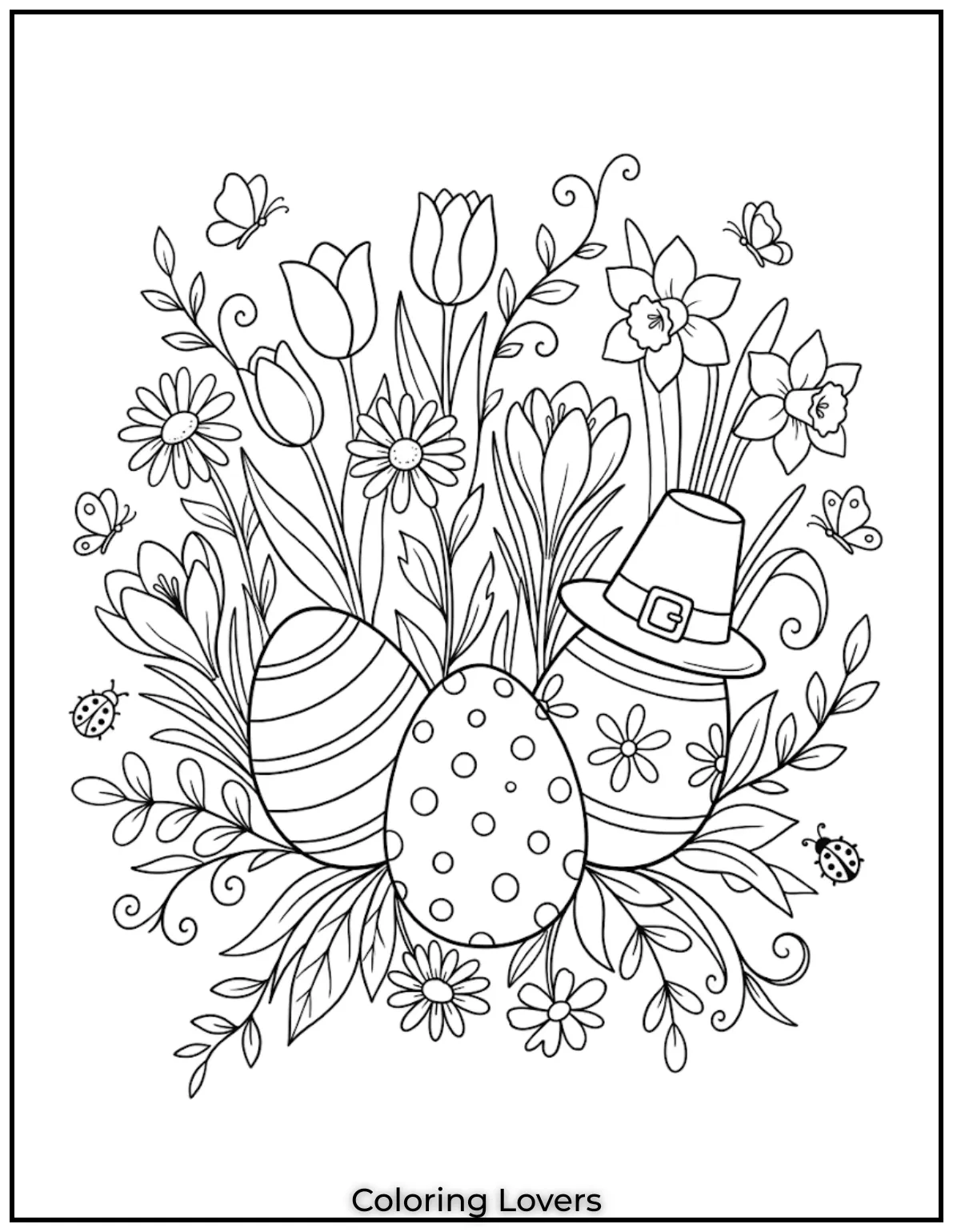 Spring Happy VibesFlowers bloom everywhere, making coloring feel fresh, bright, and full of happy spring energy.
