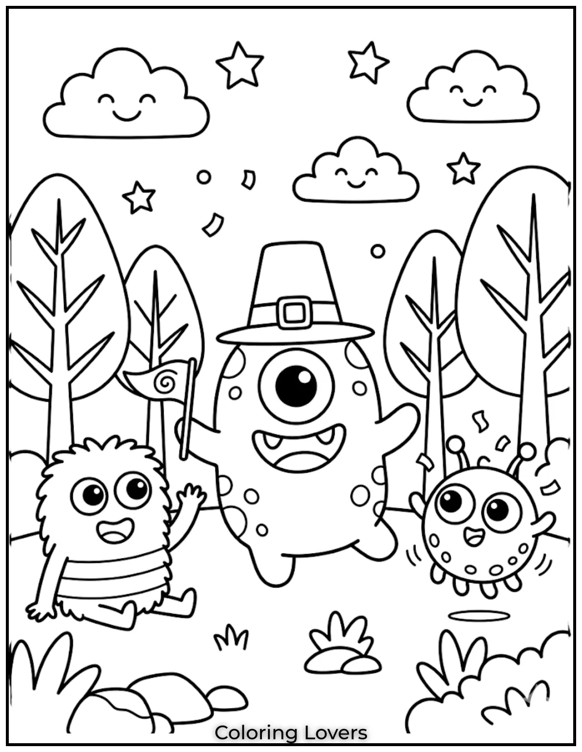 Tuesday Coloring Pages: Fun, Easy & Free Printable's 20 Funny monster Tuesday coloring pages add humor and creativity to kids fun daily activities.