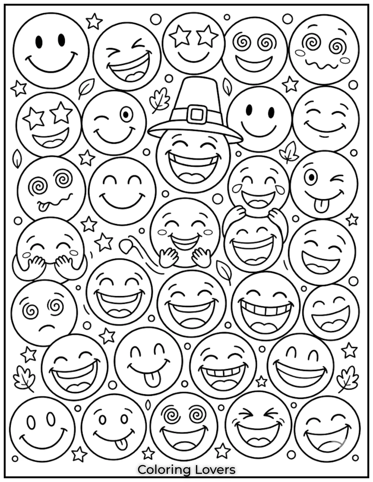 Tuesday Coloring Pages: Fun, Easy & Free Printable's 17 Smiley-themed Tuesday coloring pages spread happiness through simple, fun, and cheerful creative designs.