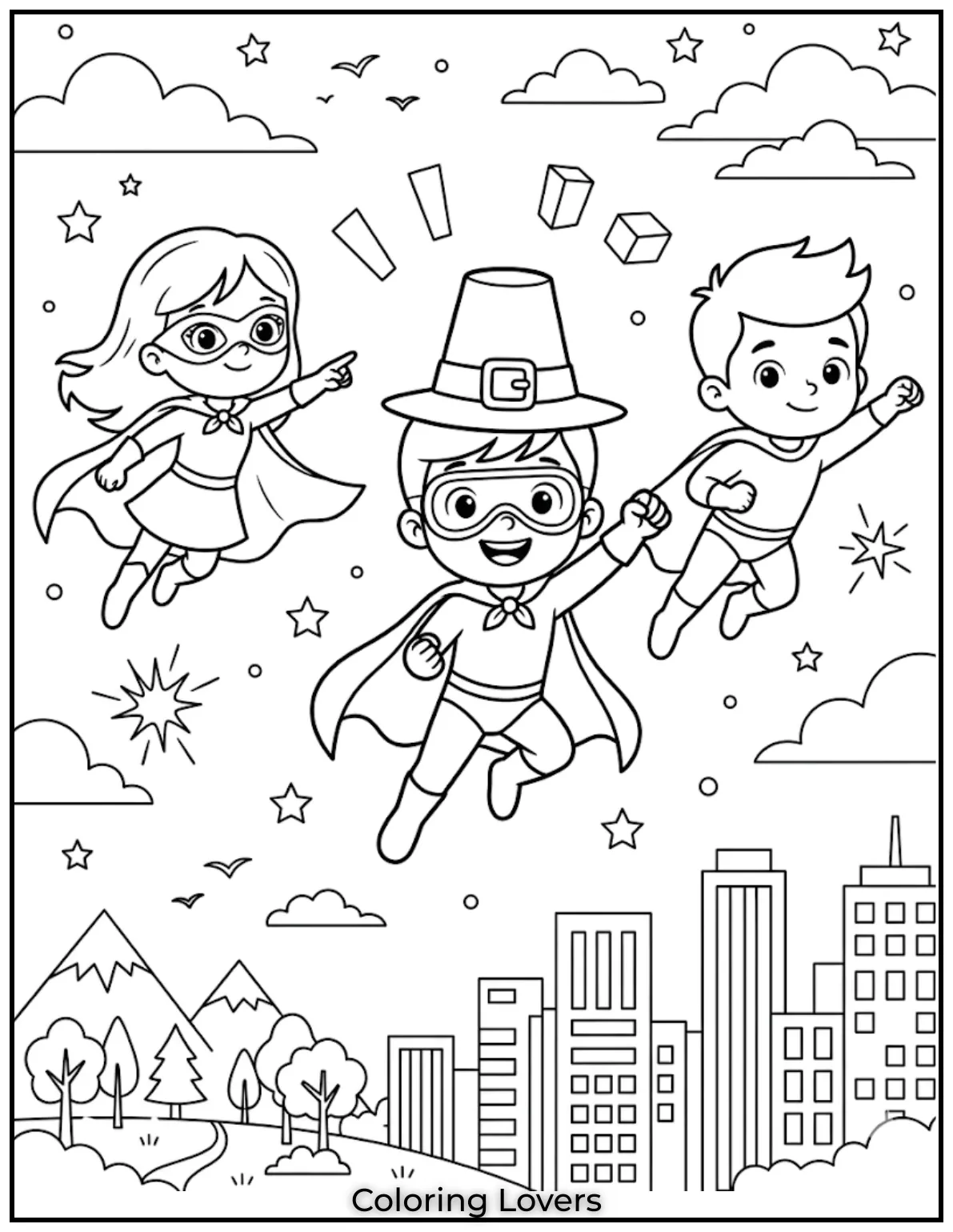 Tuesday Coloring Pages: Fun, Easy & Free Printable's 18 Hero-themed Tuesday coloring pages inspire bravery and imagination in young children during creative playtime activities.