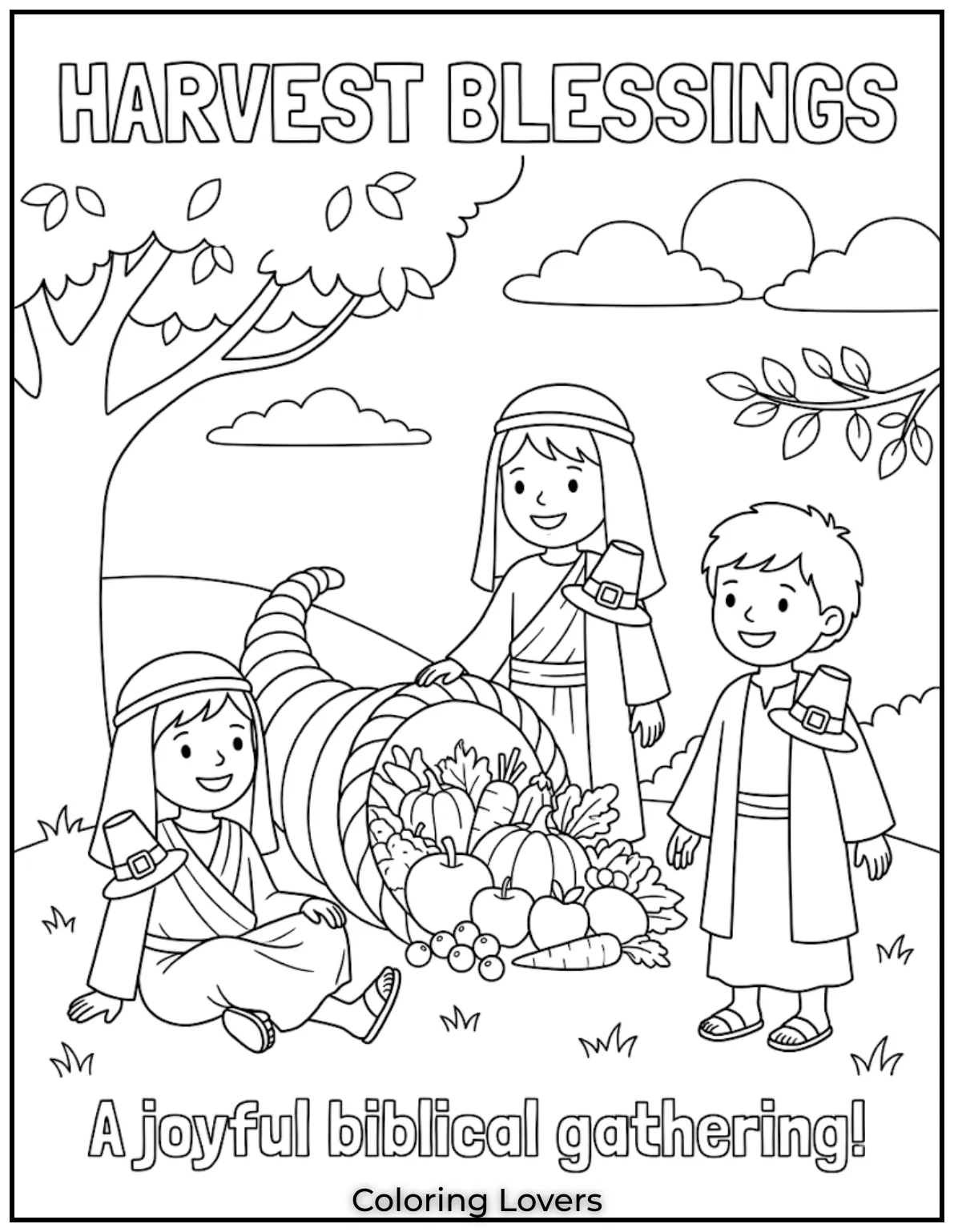 Bible Story PagesKids color simple stories, learning meaningful lessons while having a creative and relaxing time.