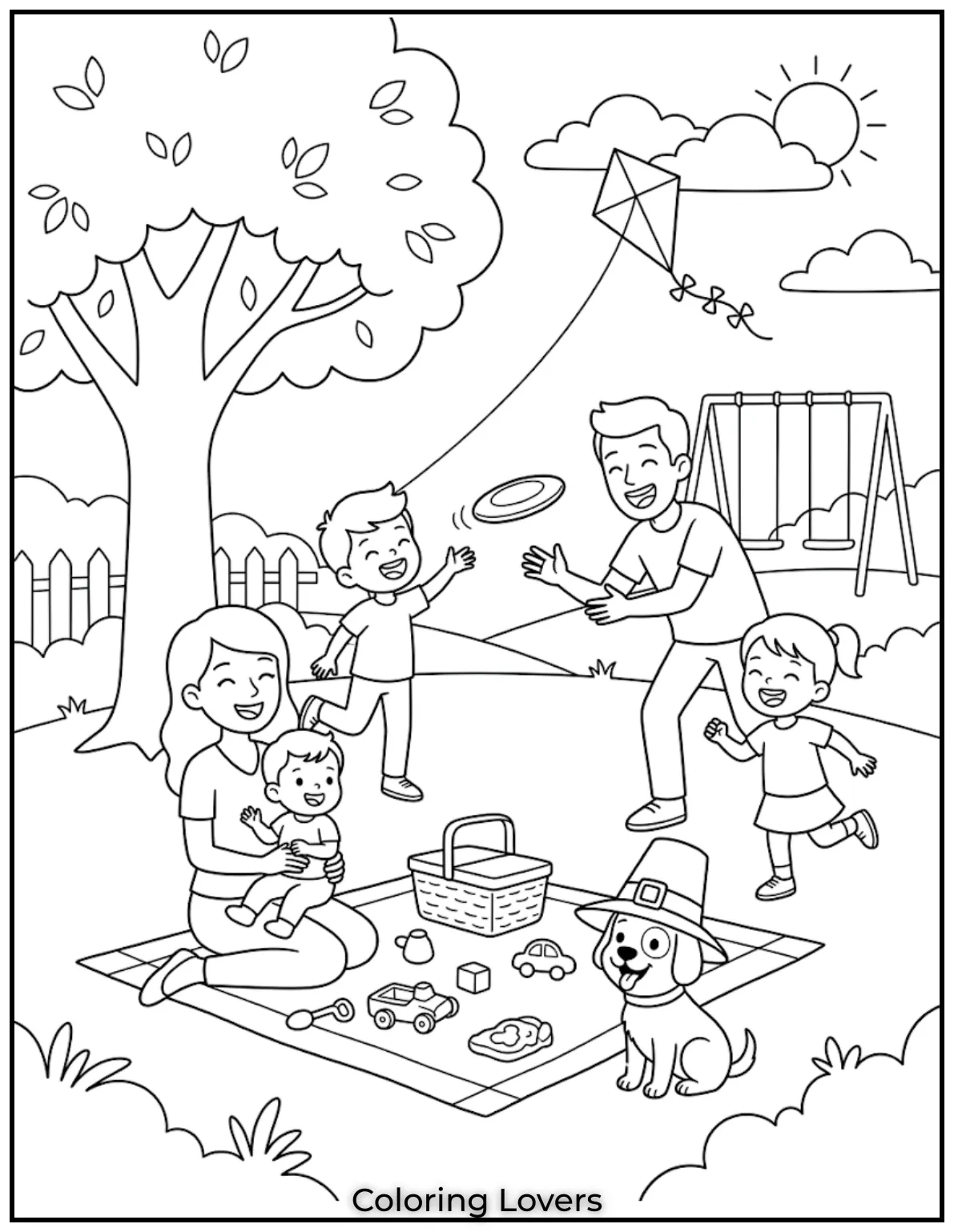 Joyful Family TimeColoring happy families makes kids feel warm, loved, and extra cheerful on relaxed Saturdays.