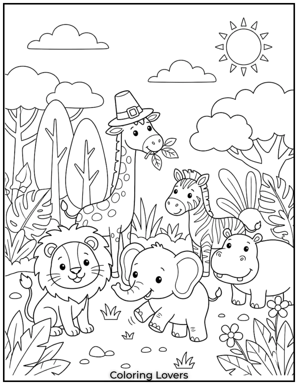 Jungle Safari JourneyKids explore jungles, spotting animals and coloring wild adventures full of excitement and imagination.