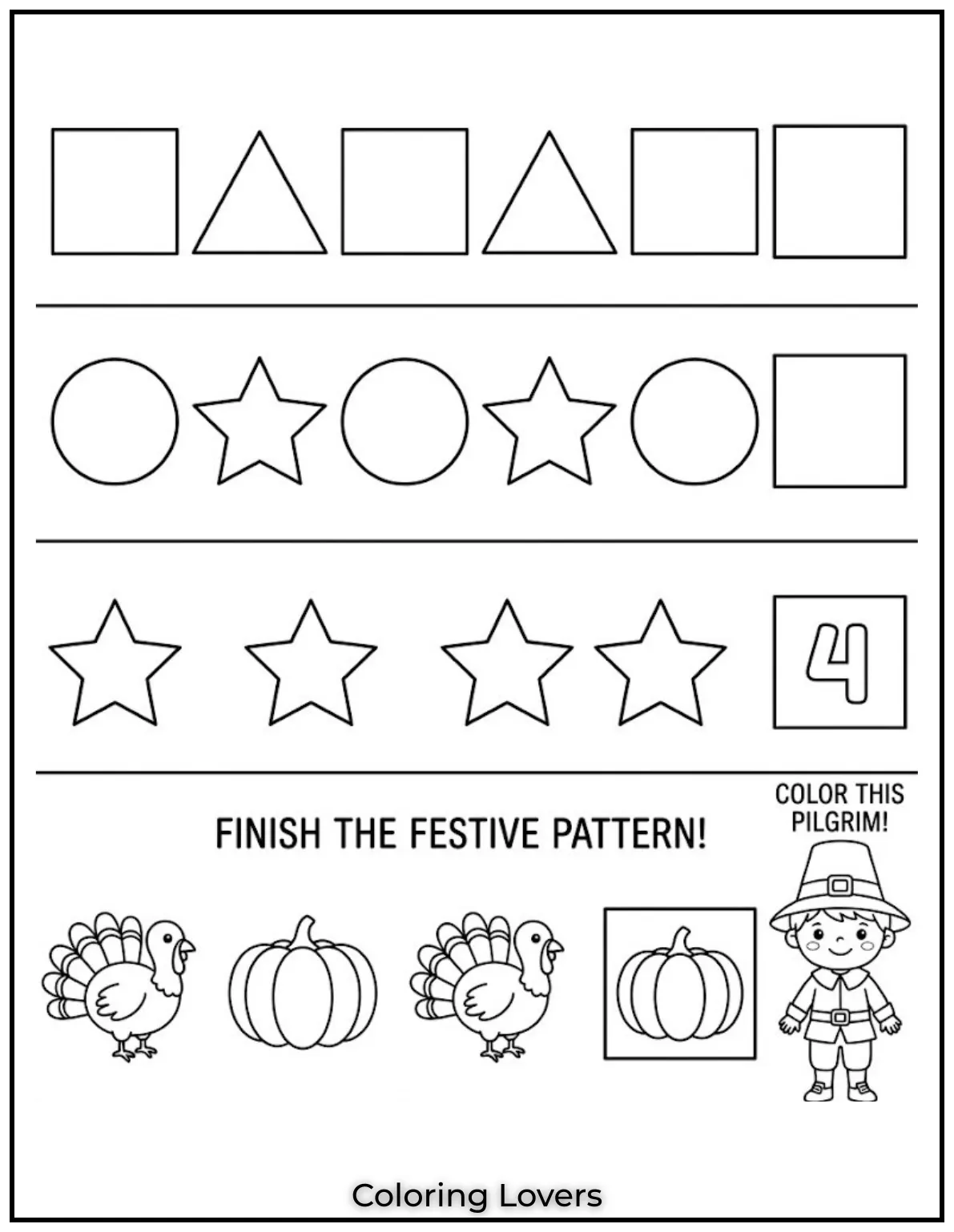 Wednesday Coloring Pages: Relaxing, Creative & Free Printables for Everyone 25 Kids complete patterns in this Wednesday coloring page, improving logic and creative thinking skills.