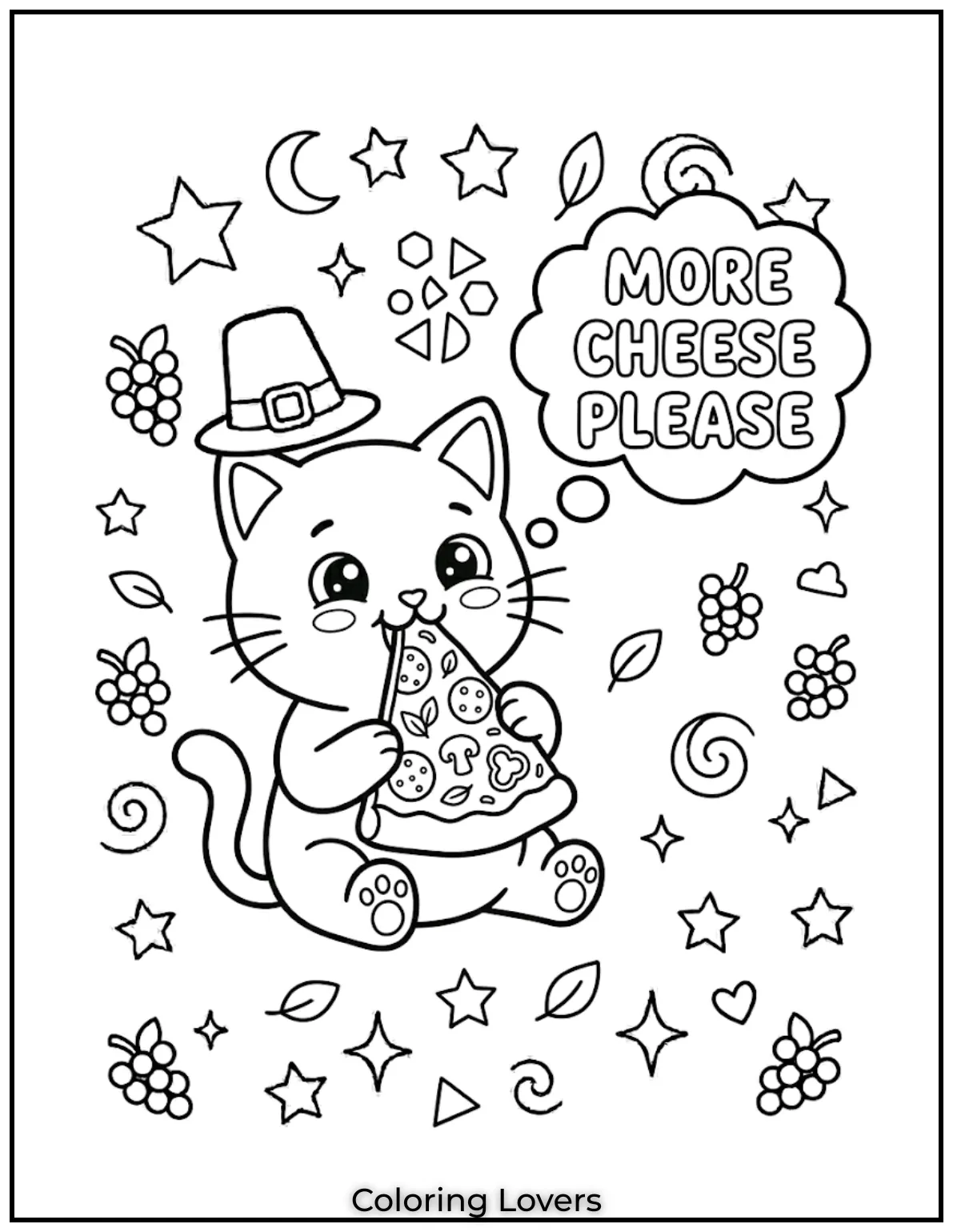 Pizza Coloring Pages