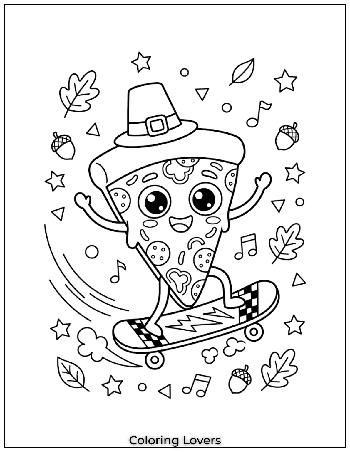 Pizza Coloring Pages