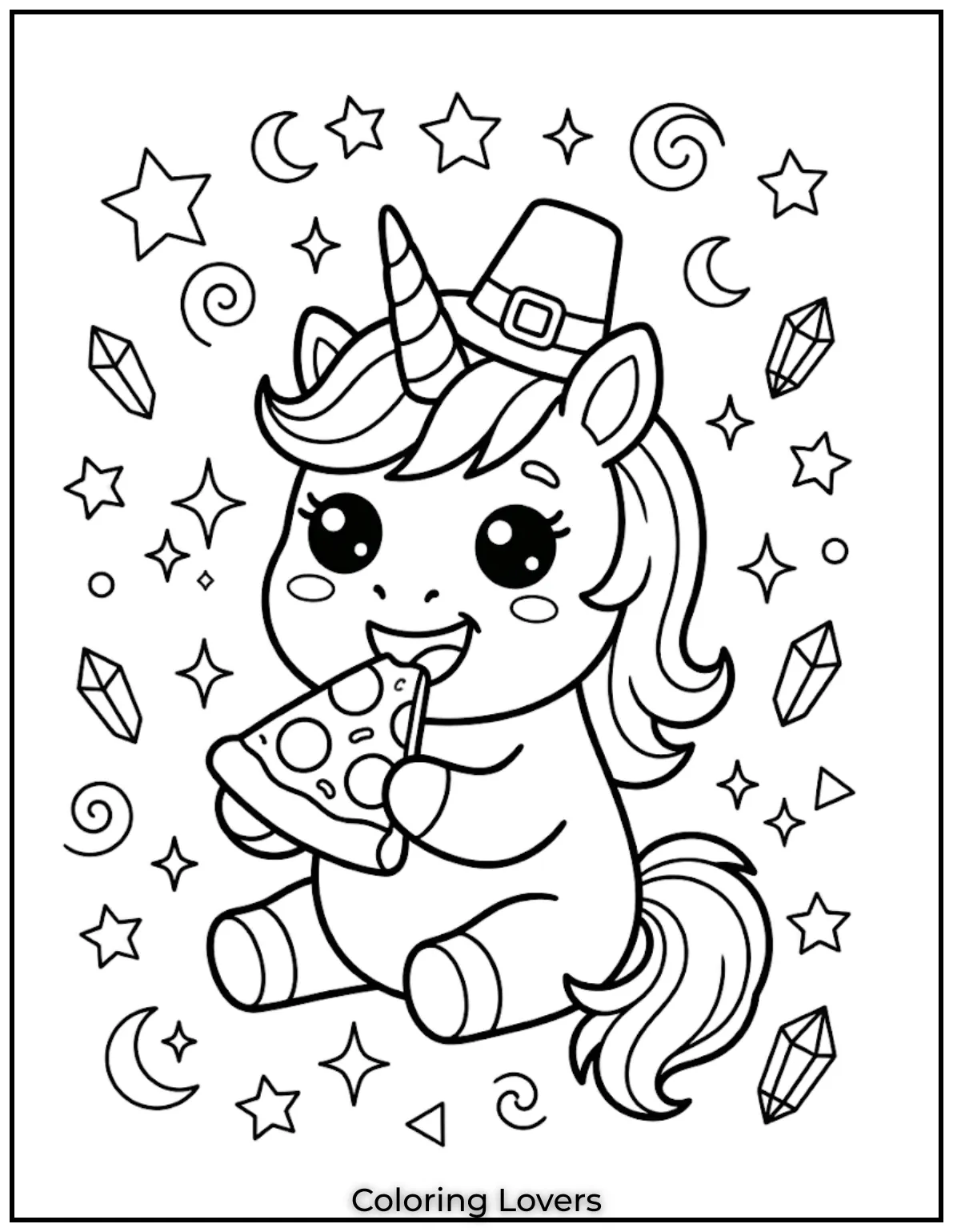 Pizza Coloring Pages