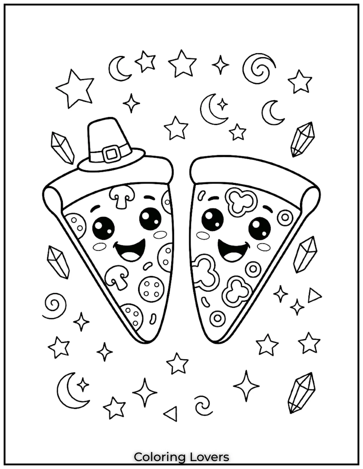 Pizza Coloring Pages