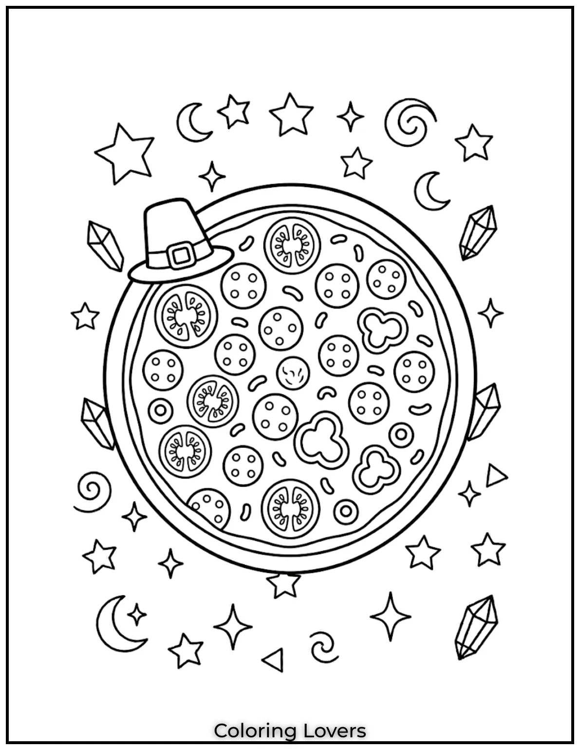 Pizza Coloring Pages