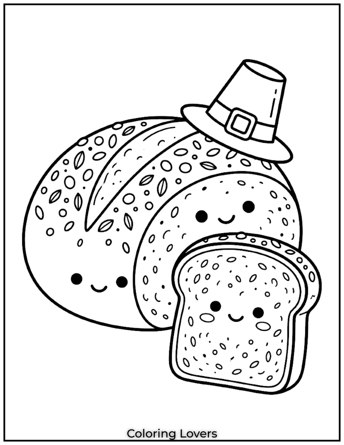 Detailed grain textures help children practice careful coloring skills while enjoying delicious sandwich themed artwork activities.