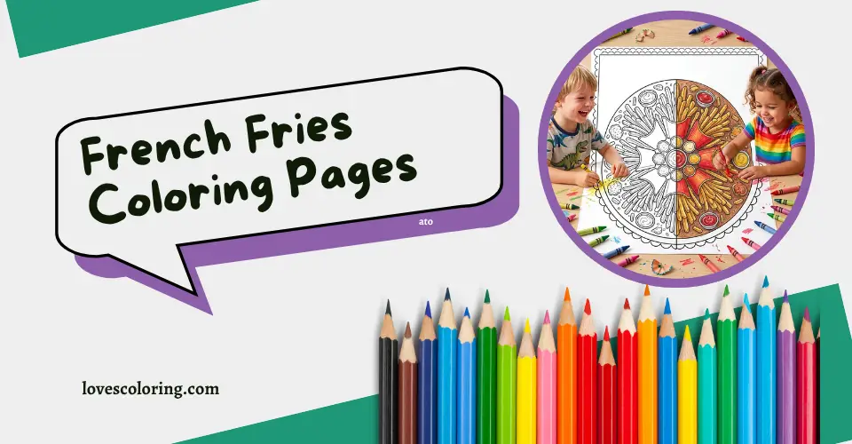 French Fries Coloring Pages