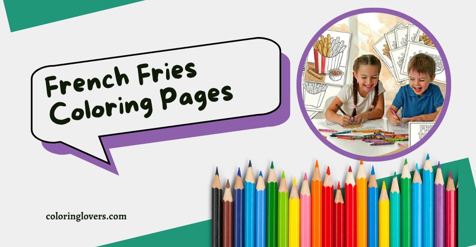 French Fries Coloring Page