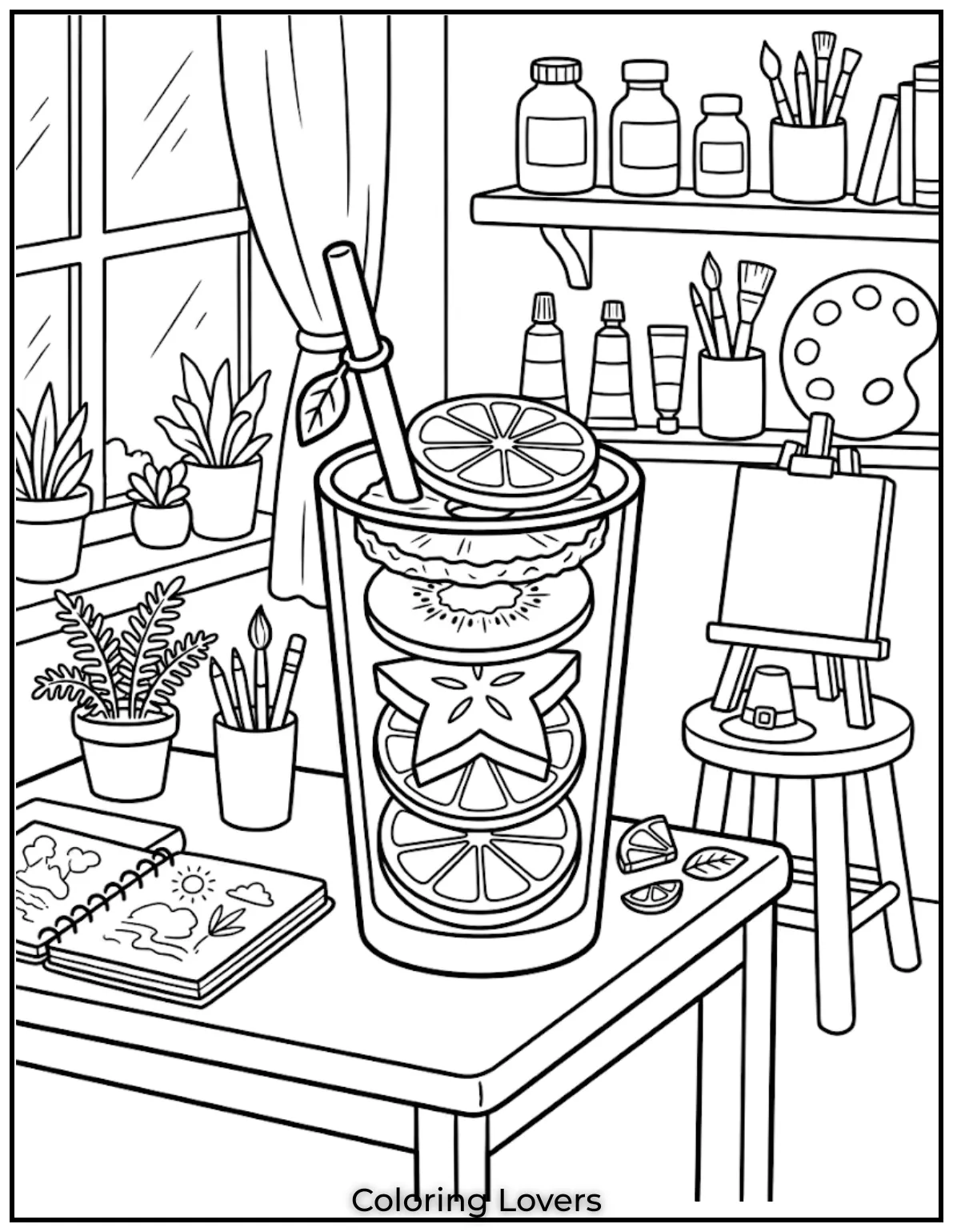 Fruit Drink Tower 1