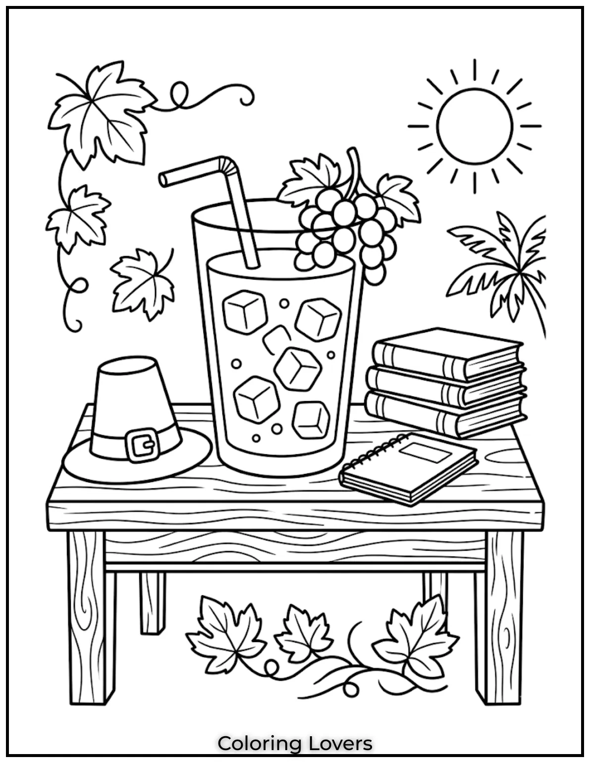 Grape Jelly IceGrape jelly drink with floating ice cubes placed on summer study table with books scene