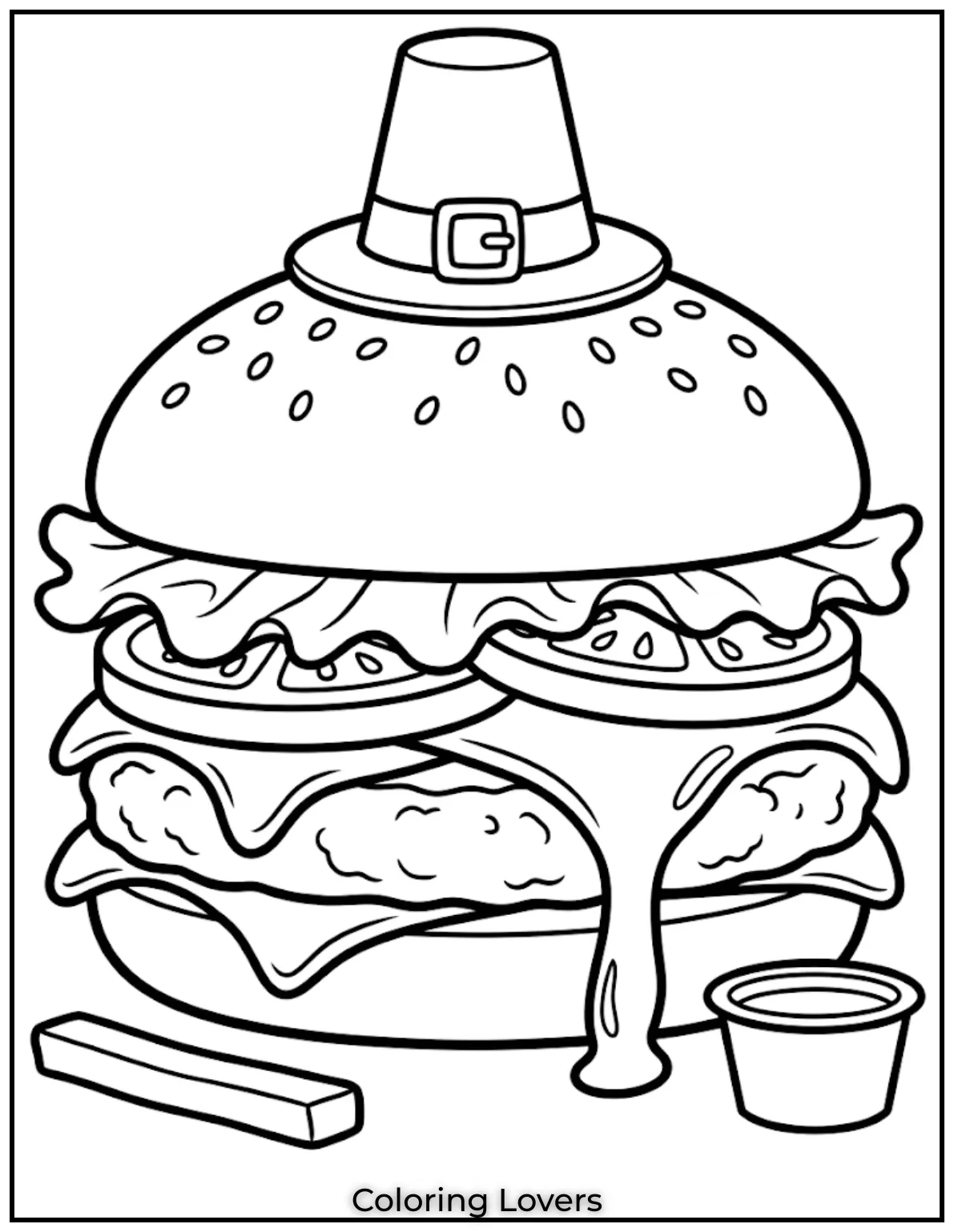 Large Beef Burger With Melting Cheese