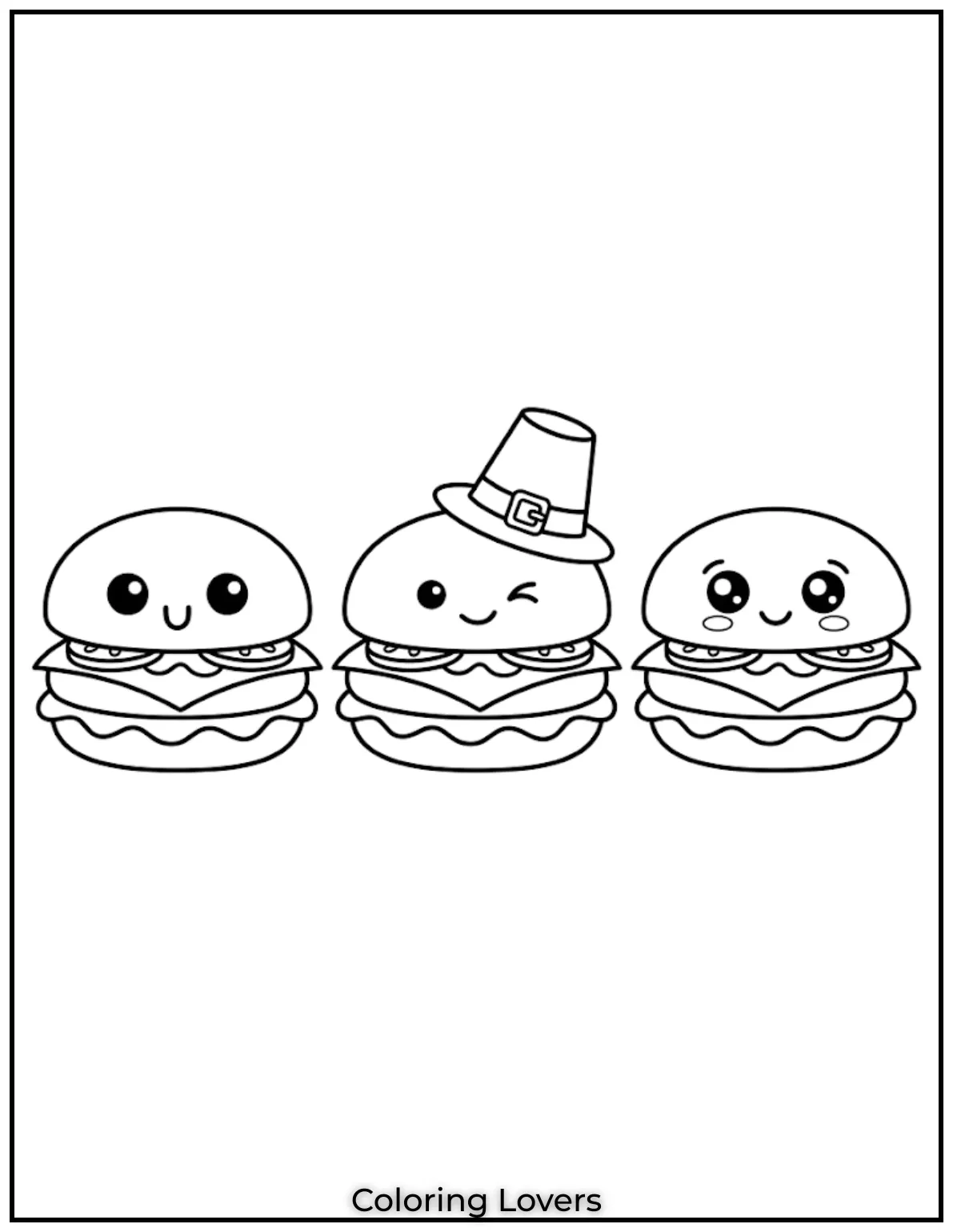 Tiny slider sandwiches look adorable together, creating playful coloring pages kids instantly enjoy completing happily today.