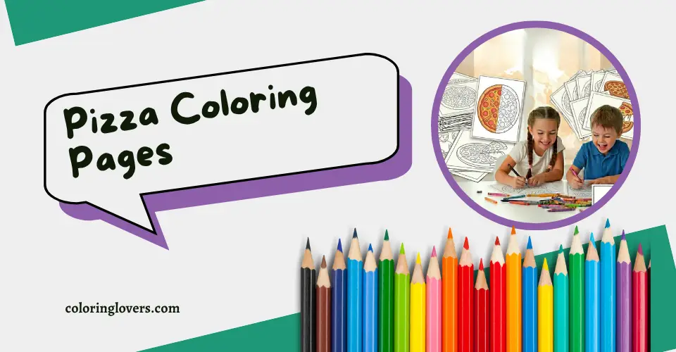 Pizza Coloring Page